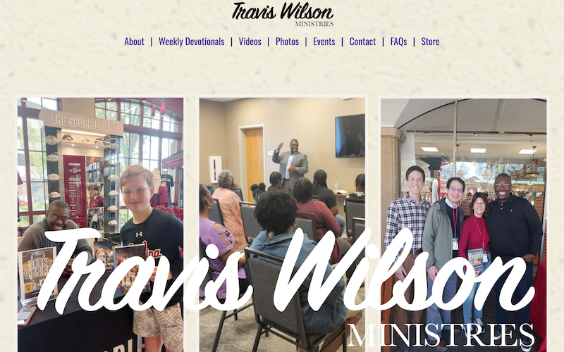 Travis Wilson Ministries Screenshot